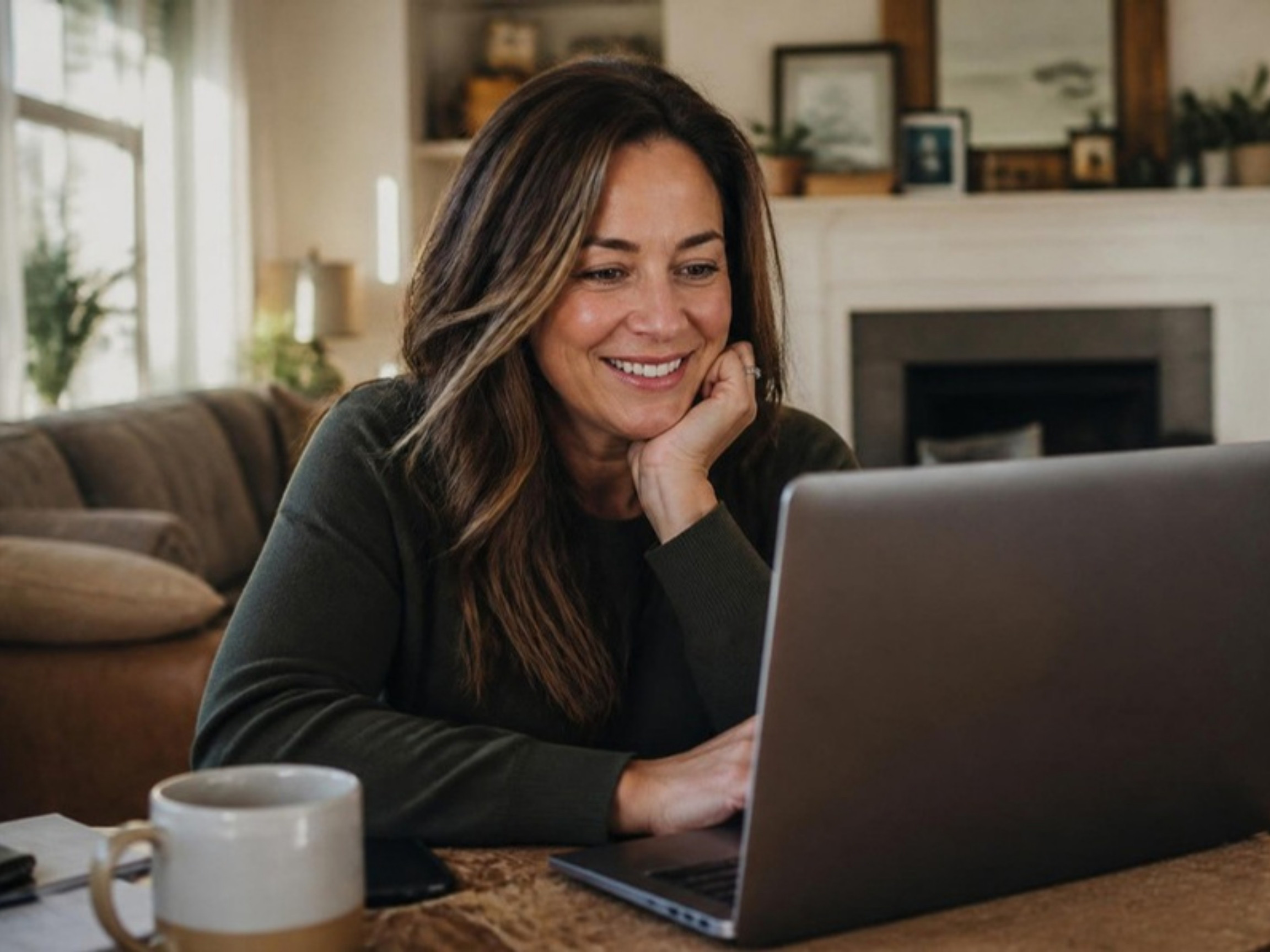 A client on a video call with a Velocity advisor